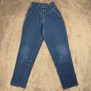 Vintage High Waisted Jeans Size 2 High Rise Pleated V Robin Ross Cottage Prairie